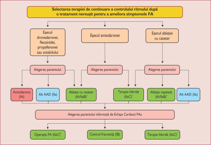 Alegerea abordărilor de control ale ritmului în urma unui tratament nereușit