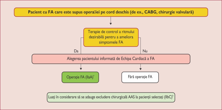Controlul chirurgical al ritmului la pacienții care vor fi supuși unei operații cardiace